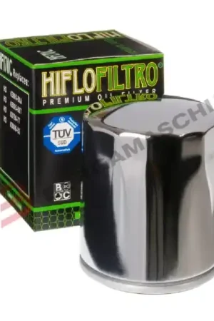 FILTRO OLIO CROMATO HARLEY DAVIDSON, XL 883, XL 1200, SPORSTER, BUELL 1200 ENTRA X APPLICAZIONI Spedito Oggi